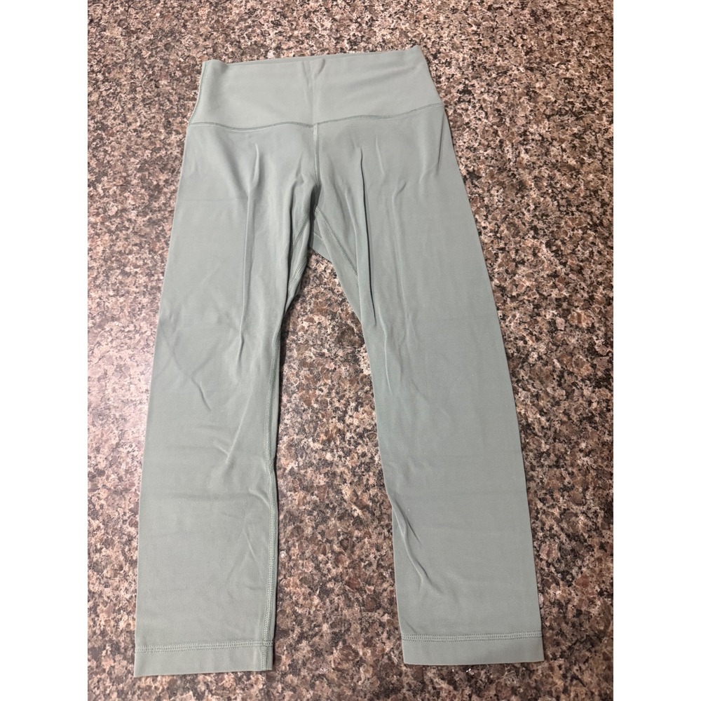 Lululemon Align High-Rise Crop 21 Nulu Leggings Tidewater Teal Size 6 W6AMPS